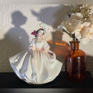 1978 Royal Doulton Sunday Best. Peggy Davies.
HN2698. Rare Blush Pink Dress.